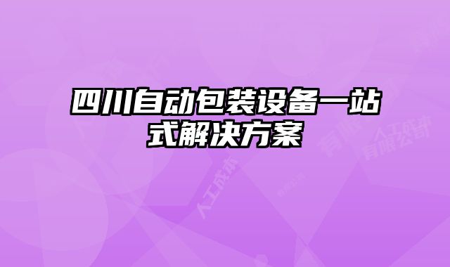 四川自動包裝設(shè)備一站式解決方案